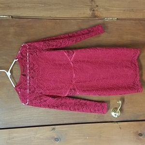 Long Sleeved Lace Dress